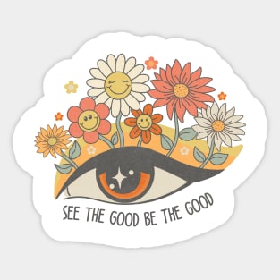 See the Good Eye with Flower Sticker